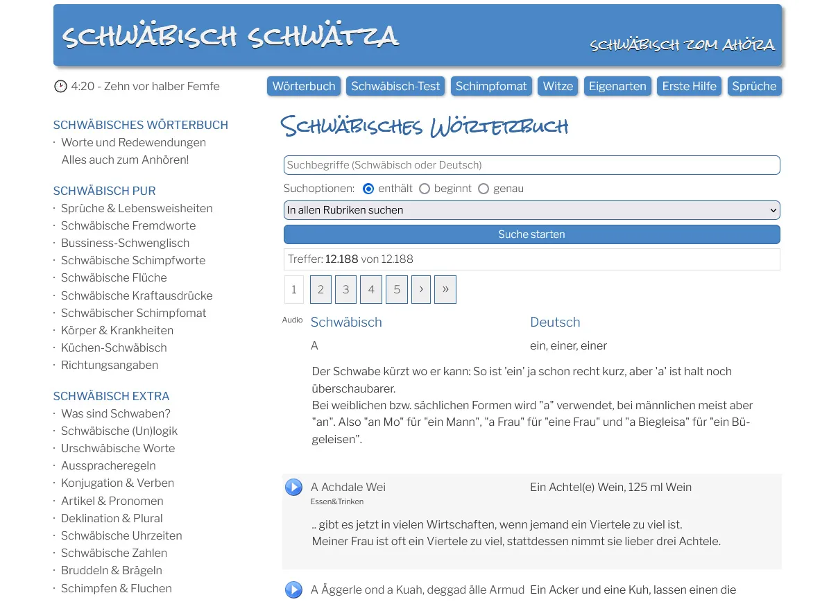 Schwäbisch Schwätza